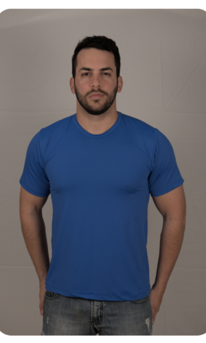 Camiseta na malha polimiada